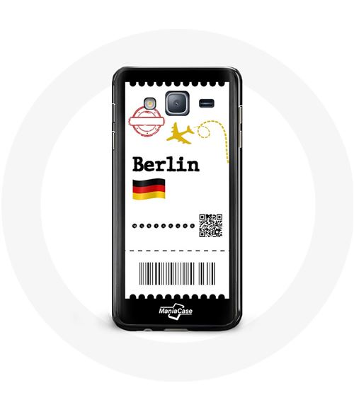 Coque pour samsung galaxy J5 2016 Billet d'avion Berlin Maniacase