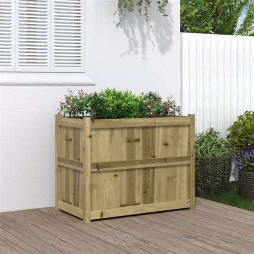 Vidaxl Jardinière Bois De Pin Imprégné - Image 3