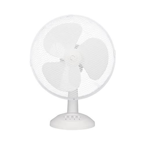 Ventilateur De Table Oceanic - 40W - Diametre 30 Cm - 3 Vitesses - Oscillant - Blanc