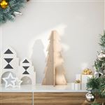 vidaXL Arbre de Noël en bois pour décoration 49 cm bois massif de pin858174