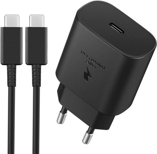 Chargeur Rapide 25W Prise Cable Usb Type C Charge Pour Galaxy S24 - S24+ - S24 Ultra - 100 Cm - Straße Tech ®