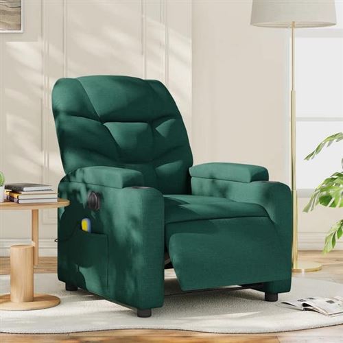 VIDAXL - Fauteuil de massage - Fauteuil de relaxation électrique - Vert - Image 2
