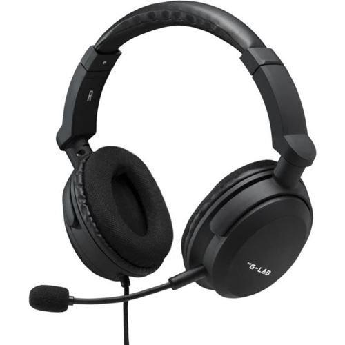 Casque Gaming THE G-LAB KORP-CARBON Noir