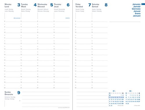 MINISTRE RECYCLÉ ML Diana - 16x24 cm - Semainier - 13 mois de décembre à  décembre - Agenda civil - Achat & prix