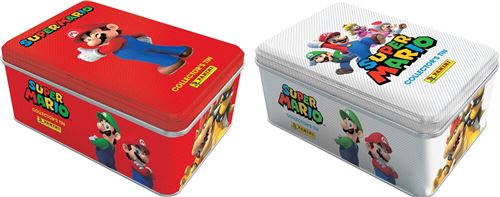 Carte Panini - Super Mario - Tc Boite Métal 8 Pochettes 3 Cartes El