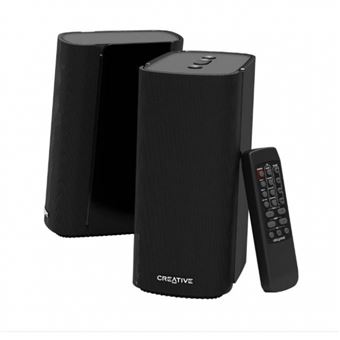 Enceintes de bureau Hi-Fi 2.0 compactes pour ordinateurs de bureau et ordinateurs portables - Creative - T100