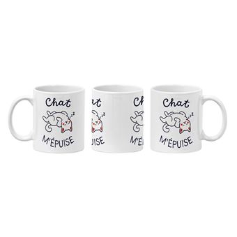 coffret tasse mug chat avec cuillere 30 cl 9 x 7 cm vaisselle cuisine -  Tasse et Mugs - Achat & prix