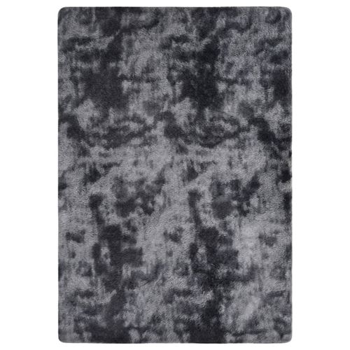 vidaXL Tapis à poils longs Anthracite 170x120 cm