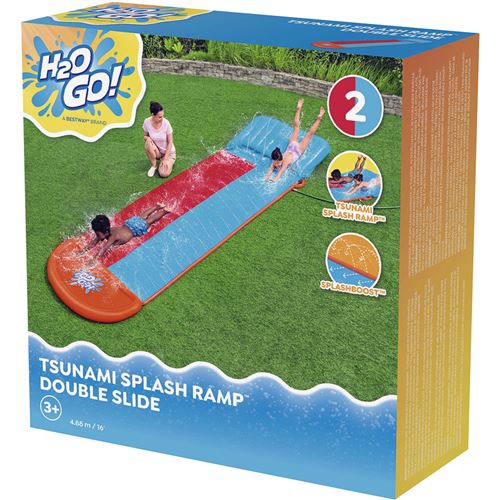 Bestway H2OGO! Tapis de glisse 2 pistes avec rampe Tsunami Splash 4,88 m