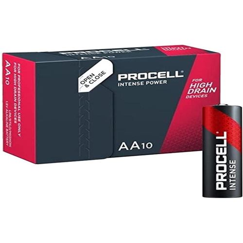 PROCELL Pack 10 Piles Alcalines Intense Power MX1500 AA LR6 1,5V