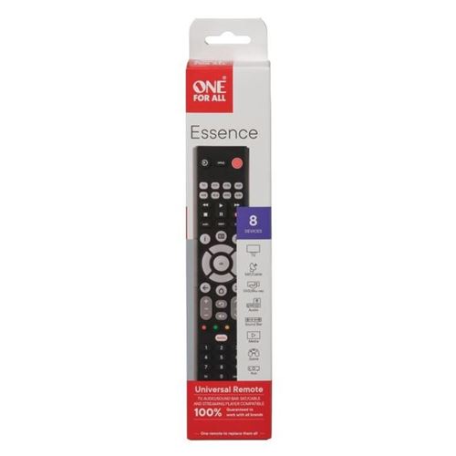 One For All Noir Télécommande Universelle - Urc1282 – Essence Basic 8In1 - Neuf - Image 4