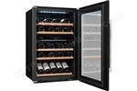 Climadiff Avintage AVI48CDZA - Cave à vin - intégrable - niche - largeur : 56 cm - profondeur : 55 cm - hauteur : 87.8 cm - 132 litres - classe G - verre noir