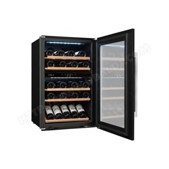 Climadiff Avintage AVI48CDZA - Cave à vin - intégrable - niche - largeur : 56 cm - profondeur : 55 cm - hauteur : 87.8 cm - 132 litres - classe G - verre noir