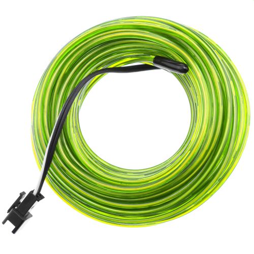 2.3mm de câble électroluminescent vert tendre 25m de bobine