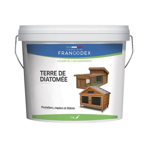 Terre de Diatomée, Seau de 2 kg. basse cour - Francodex - FR-174215