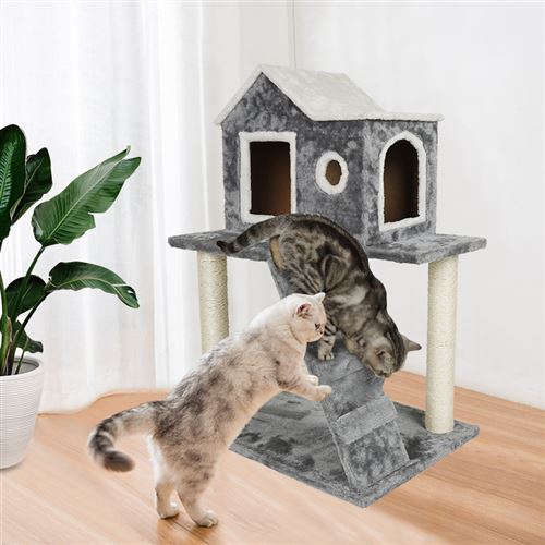Arbre A Chat Centre D Activite Avec Une Echelle Et Tour A Chats Facile A Monter Et A Descendre 60x45xcm Gris Paniers Et Mobilier Pour Chat Achat Prix Fnac Arbre A Chat Centre D Activite Avec Une Echelle Et Tour A Chats Facile A Monter Et A Descendre 60x45xcm Gris Paniers Et Mobilier Pour Chat Achat Prix Fnac