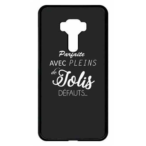 Coque Asus Zenfone 3 Ze552kl Parfaite Avec Pleins De Jolis Defauts Fond Noir 2