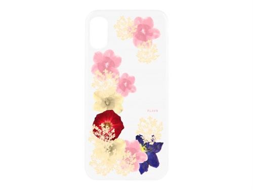 iPhone X Coque Flavr Real Flower Grace Transparent