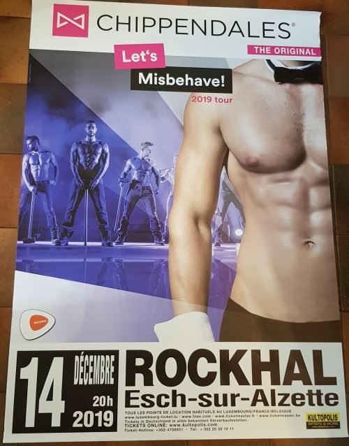 Chippendales - 2019 tour - AFFICHE