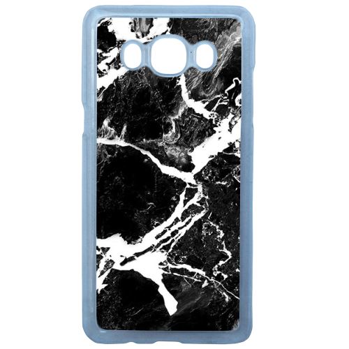 Coque Rigide Pour Samsung Galaxy J3 2016 Motif Graphique Marbre Noir