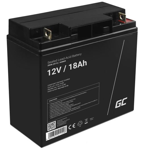 Green Cell AGM Batterie au plomb 12V 18Ah