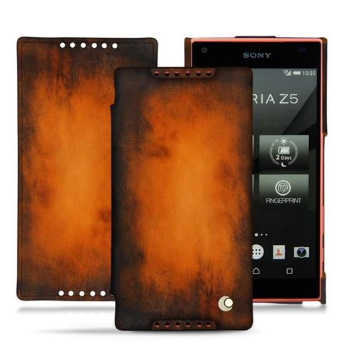 Noreve - Housse cuir Sony Xperia Z5 Compact - Patine - Marron Patine