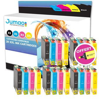20 cartouches Jumao T071 compatibles pour Epson Stylus ...