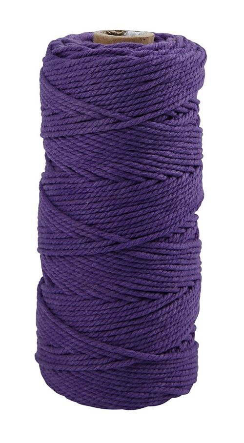 Creotime cordon de coton épais 315 m violet