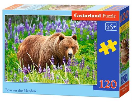 Bear An The Meadow, Puzzle 120 Teile - Castorland