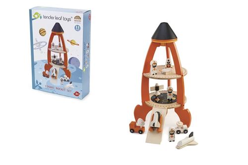 Tender Toys jeu de fusée set wood junior 11-pièces