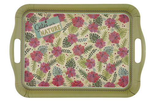 Natives 700510 Plateau Rectangulaire Bambou, Multicolore, 5,5 x 1 x 25 cm