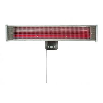 Radiateur Infrarouge Mural NIKLAS - 1200W Quartz - IPX4 Intérieur/extérieur