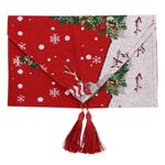 14€02 sur Noël Décoration Double Face Coton Nappe Motif De Noël Table De  Salle À Manger Couverture Tissu (Plaid Rouge) - Boules de Noël - Achat &  prix