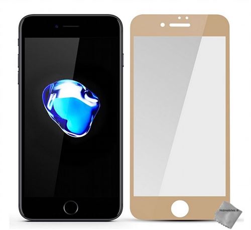 Film de protection vitre verre trempe incurve integral pour Apple iPhone SE (2020) - OR