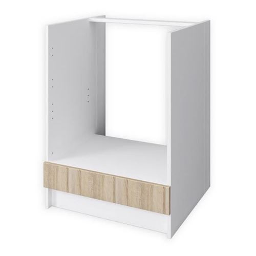 OBI Meuble bas four L 60 cm - Décor chene clair