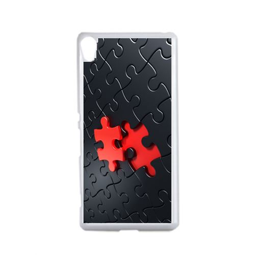 Coque Puzzle One Piece Red Compatible Sony Xperia Performance Transparent