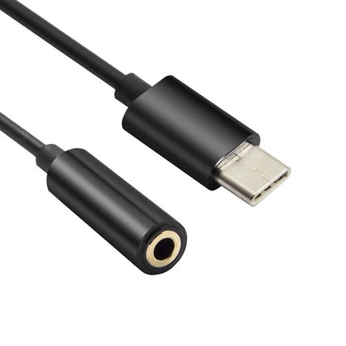 Cable adaptateur USB C (type C) vers prise casque audio jack audio