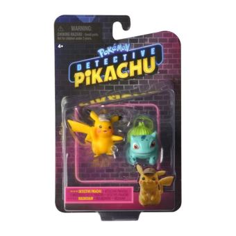 Pack de 2 figurines Pokémon Pikachu et Bulbizarre 5 cm