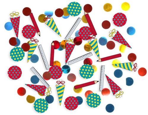 Amscan école de confettis 15 gr de papier d'aluminium/papier