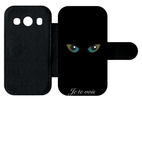 Etui À Rabat Samsung Galaxy Ace 4 G357 Je Te Vois Yeux De Chat