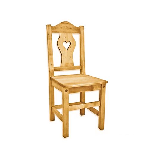 Chaise en Bois avec Coeur