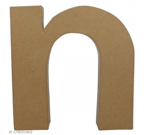 Lettre fantaisie N - 21,5 x 22 cm