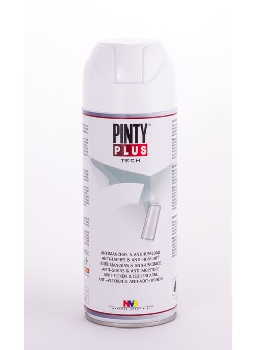Peinture anti-tache spray recouvre les taches 400ml blanc - pinty plus