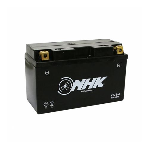 Batterie 12v 6,5 ah nt7b-4 nhk agm sealed fa sans entretien prete a l'emploi Noir