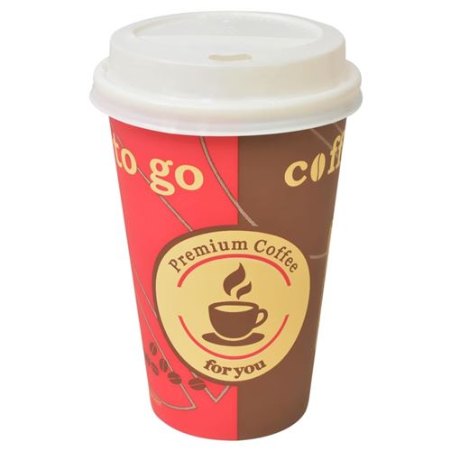 vidaXL Gobelets à café jetables avec couvercles 1000 pièces 12 oz