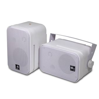 Paire de mini enceintes B418 100W blanches 3,5" 2 voies de haute qualité - 1