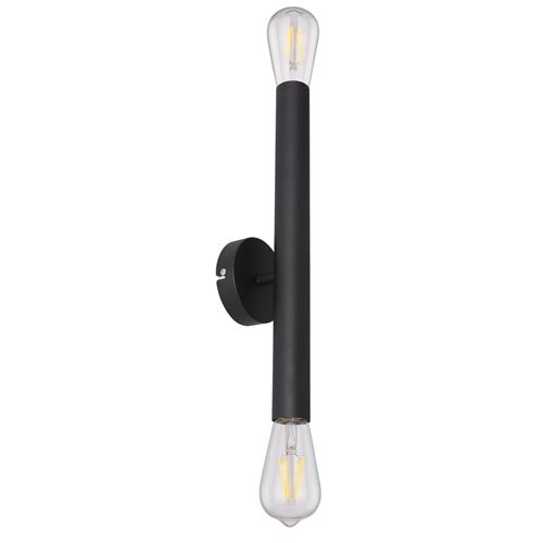 Applique murale design industriel Upod - 2 Ampoules - Noir
