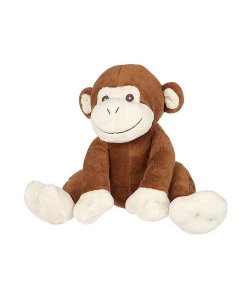 Peluche Singe - assis - 21 cm