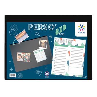 Sous Main Bureau Personnalisable Pour Enfant Protection Bureau Viquel Bleu Sous Main Achat Prix Fnac