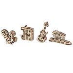 Puzzle 3D Ugears Création U-Fidgets Set de 4 modèles